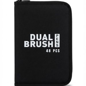 Набір двосторонніх маркерів для скетчингу Dual Brush Pens (48 штук у чохлі)