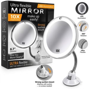 Ultra Flexible Mirror 10X — LED-дзеркало на присосці