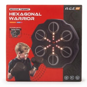 Дитячий електронний музичний боксерський тренажер / мішень Hexagonal Warrior