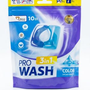 Капсули для прання Pro Wash 3 in 1 Color «Гірська свіжість»