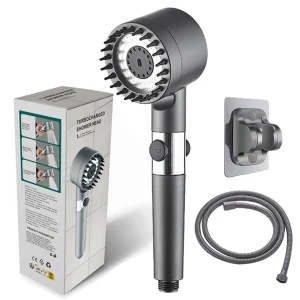 Масажна лійка для душу з обертанням на 360° Turbocharged Shower Head